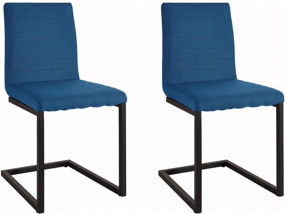 Danish Style Jedálenská stolička Staf (Súprava 2 ks), modrá